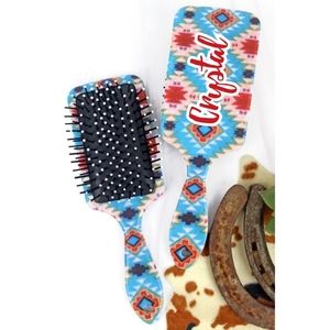 Personalized Western Hairbrushes